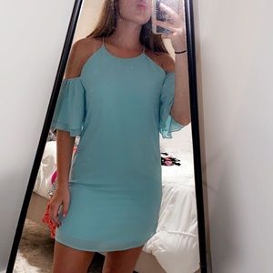 blue dress